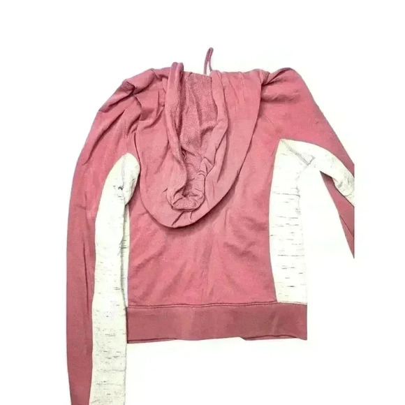 PINK Victorias Secret Mauve Pink Gray Full zip hoodie Med - Picture 5 of 6